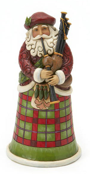 RETURNED: BOX DAMAGE - Nollaig Chridheil - Scottish Santa Figurine - Country N More Gifts