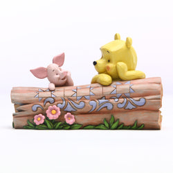 Truncated Conversation - Pooh and Piglet by Log  - Country N More Gifts