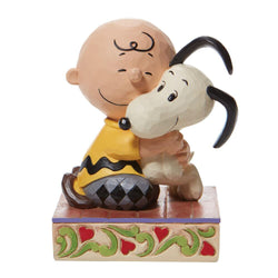 Beagle Hug = Blissful Heart - Charlie Brown Snoopy Hugging  - Country N More Gifts