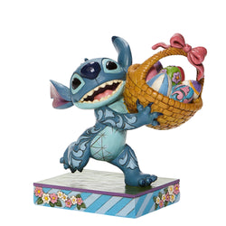 Bizarre Bunny - Stitch Running with Easter Basket  - Country N More Gifts