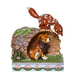 FBA - Fox and Hound on Log - Country N More Gifts