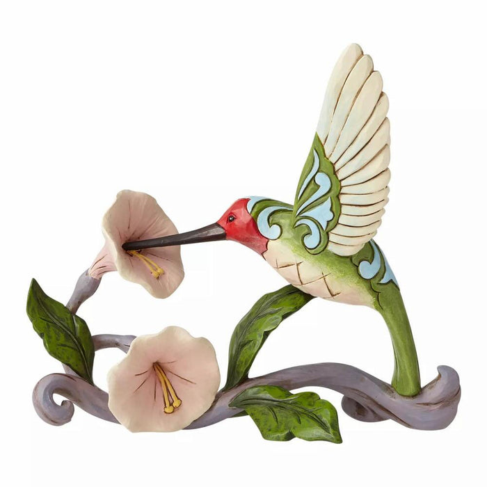 Blossoms and Beauty - Hummingbird with Flower