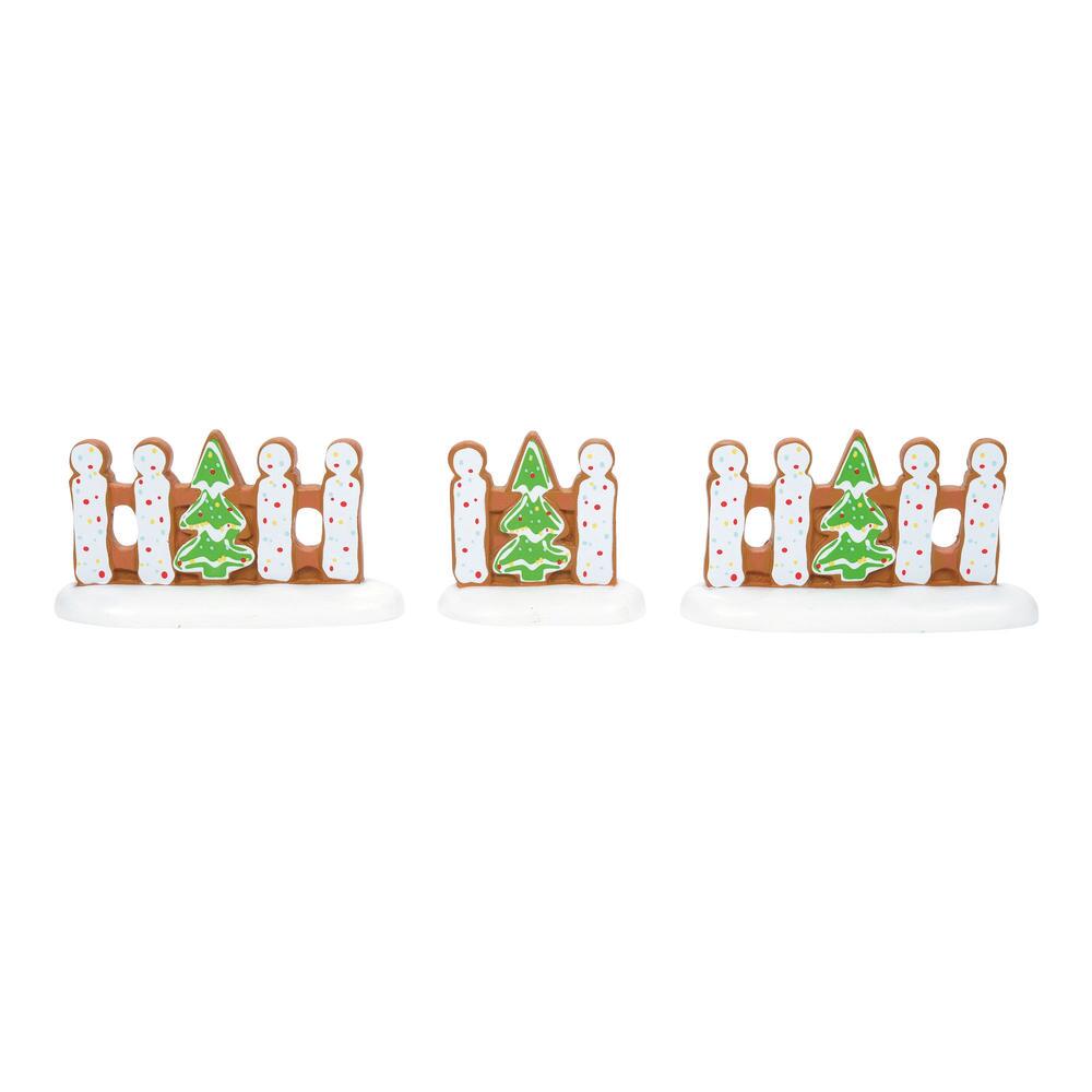 Gingerbread Christmas Fence Set of 3 - Country N More Gifts