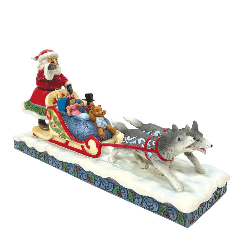 Santa Dog Sledding - Country N More Gifts