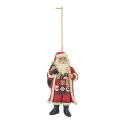 Santa with FAO Toy Bag Ornament  - Country N More Gifts