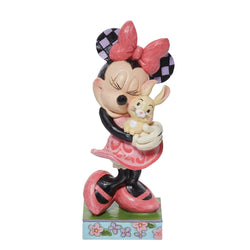 Sweet Spring Snuggle - Minnie Holding Bunny  - Country N More Gifts
