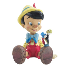 Wishful and Wise - Pinocchio & Jiminy Sitting  - Country N More Gifts