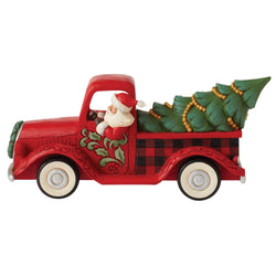 All Roads Lead Home for the Holidays - Santa in Truck  - Country N More Gifts