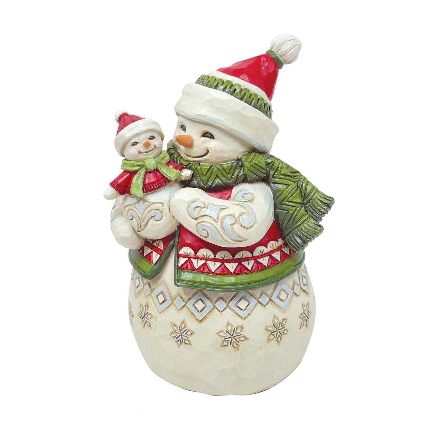 Holiday Hugs - Pint Sized Snowmom with Snowbaby Snowman - Country N More Gifts
