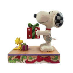 Christmas Exchange - Snoopy & Woodstock With Gift  - Country N More Gifts