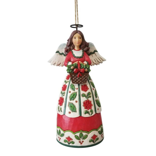 Christmas Floral Angel Ornament | CountryNMoreGifts.com - Country