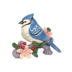 Crested in Blue - Blue Jay Bird Figurine  - Country N More Gifts