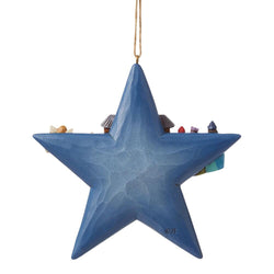 Star with Nativity Scene Orn  - Country N More Gifts