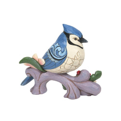 Crested in Blue - Blue Jay Bird Figurine  - Country N More Gifts