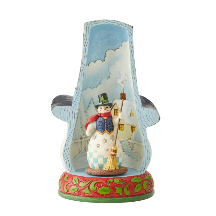 Snowman in Lighted Hat Figurine - Country N More Gifts