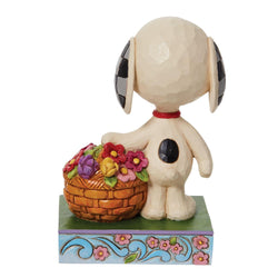 Happiness Is A Basket Of Blooms - Snoopy Basket of Tulips  - Country N More Gifts