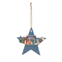 Star with Nativity Scene Orn  - Country N More Gifts