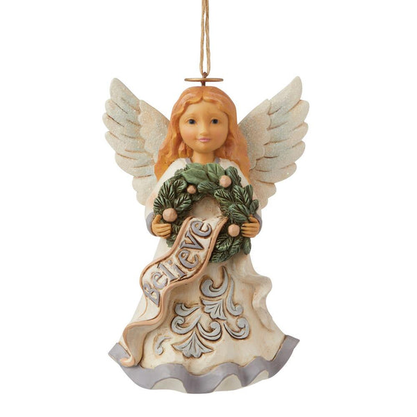 White Woodland Believe Angel | CountryNMoreGifts.com - Country N