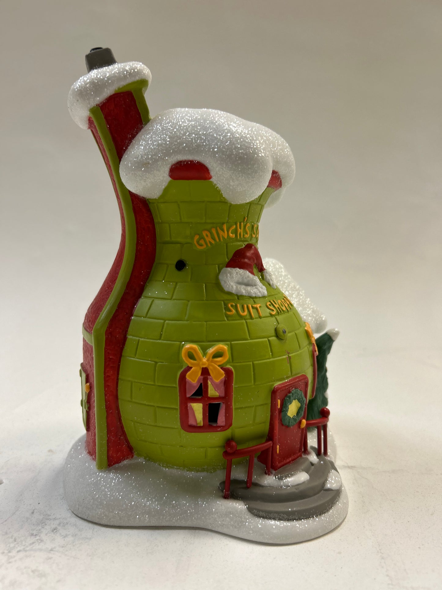 DAMAGED - Grinch's Santy Suit Shoppe - Country N More Gifts