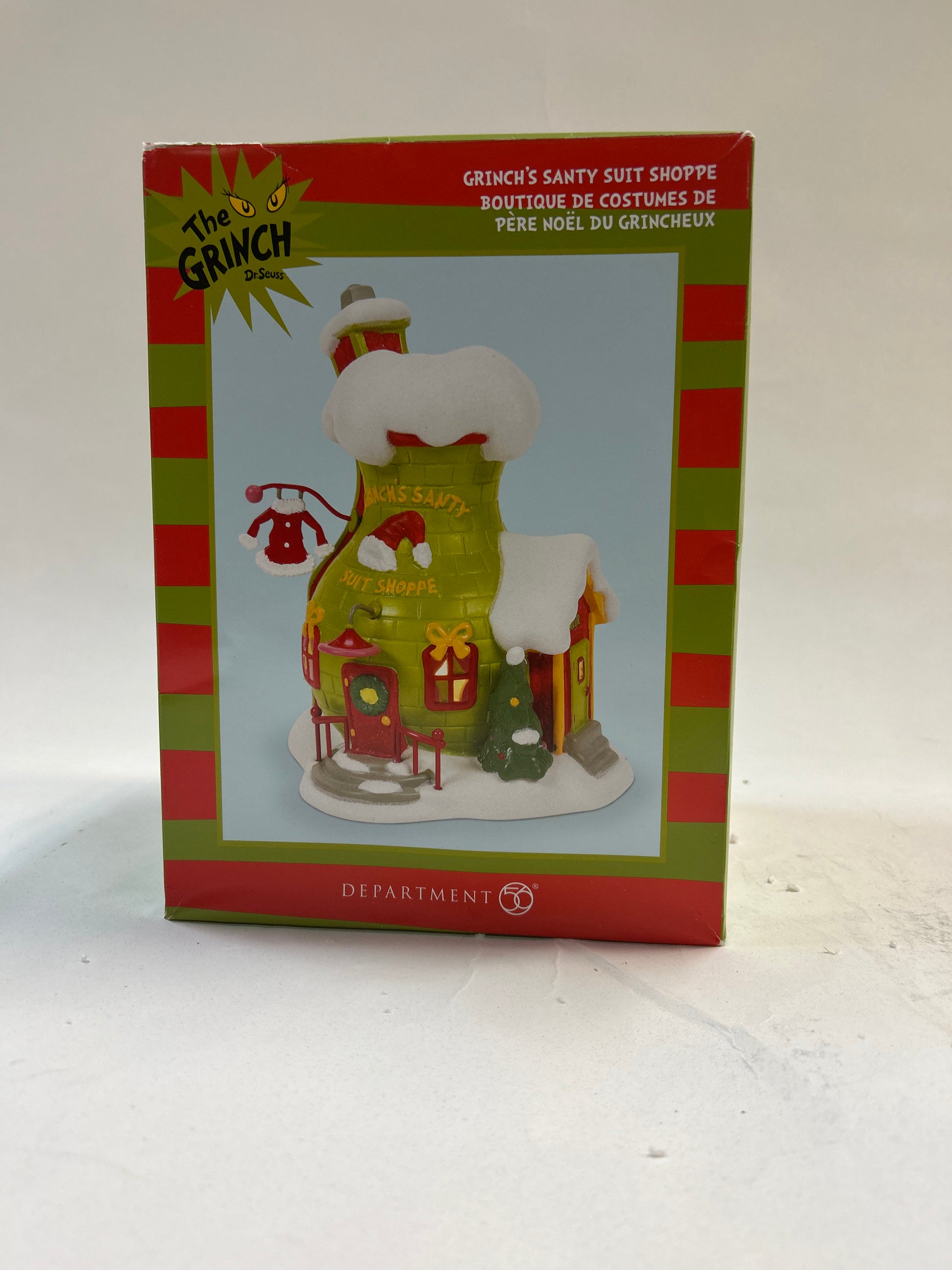 DAMAGED - Grinch's Santy Suit Shoppe - Country N More Gifts