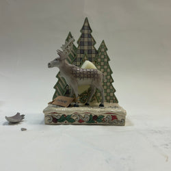 CLEARANCE - Frozen Forest - Woodland Moose with Layered Tree