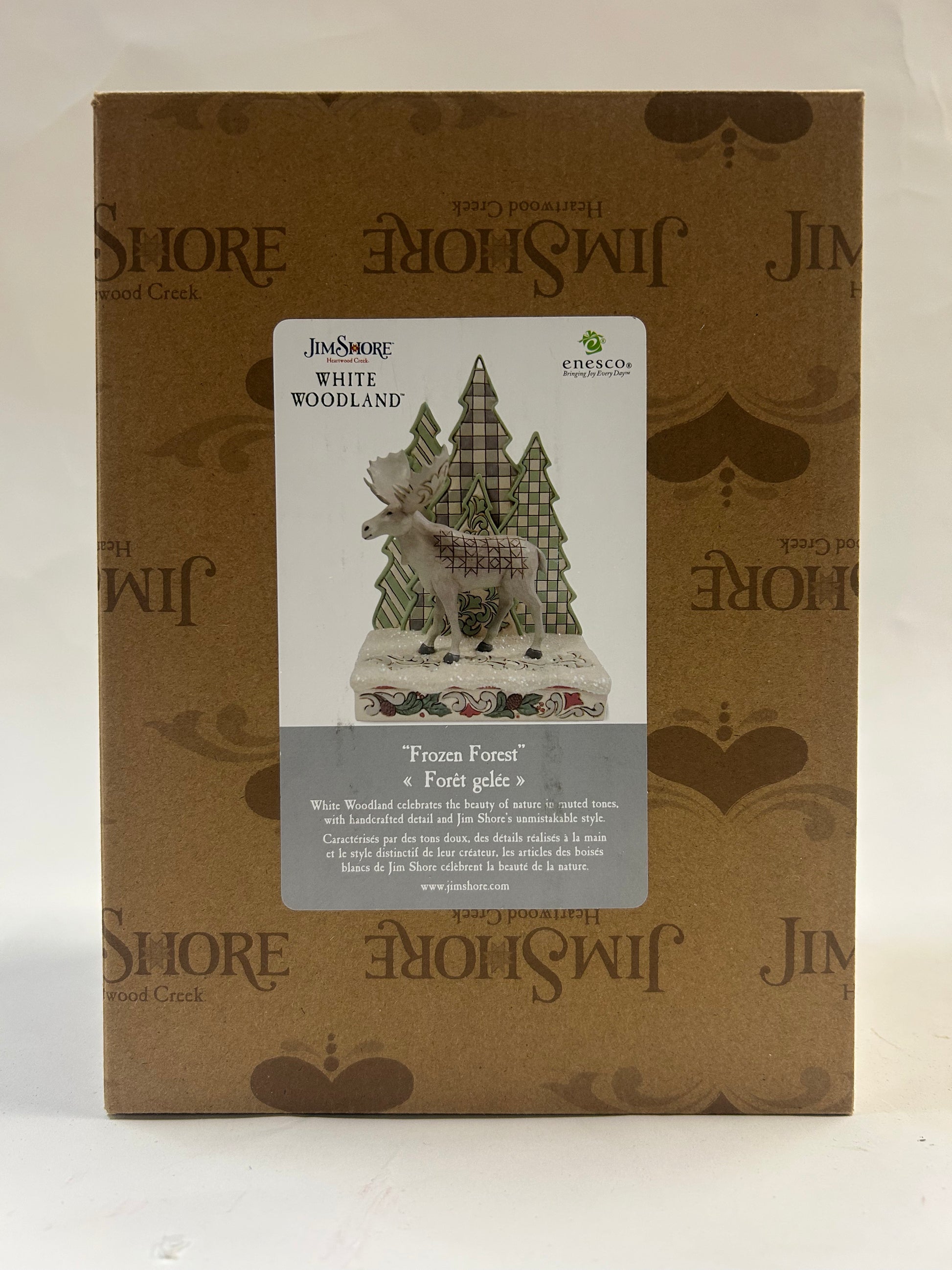 DAMAGED - Frozen Forest - Woodland Moose with Layered Tree - Country N More Gifts