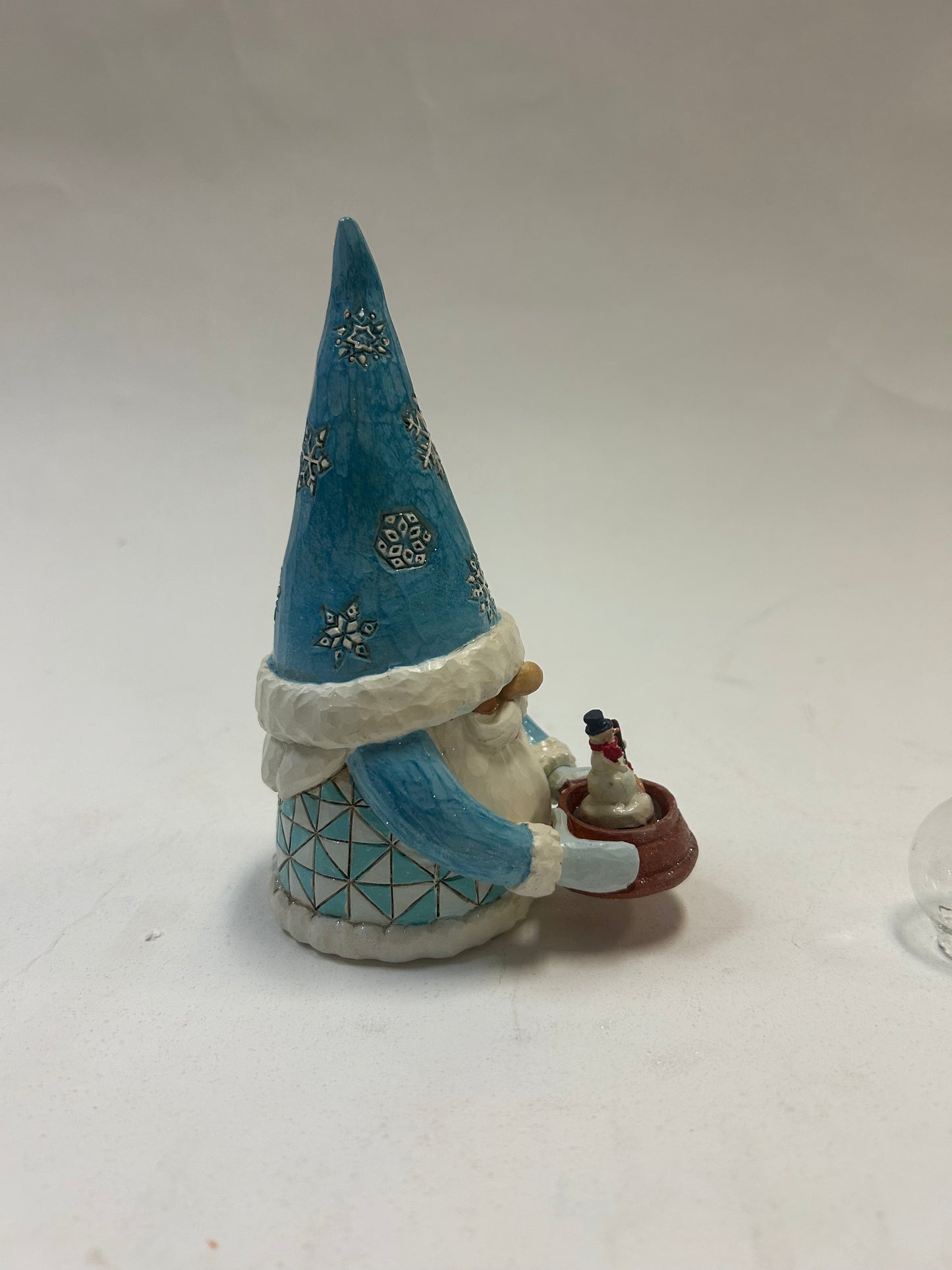 DAMAGED - Snow Globe Dreams - Gnome with Mini Globe Figurine - Country N More Gifts