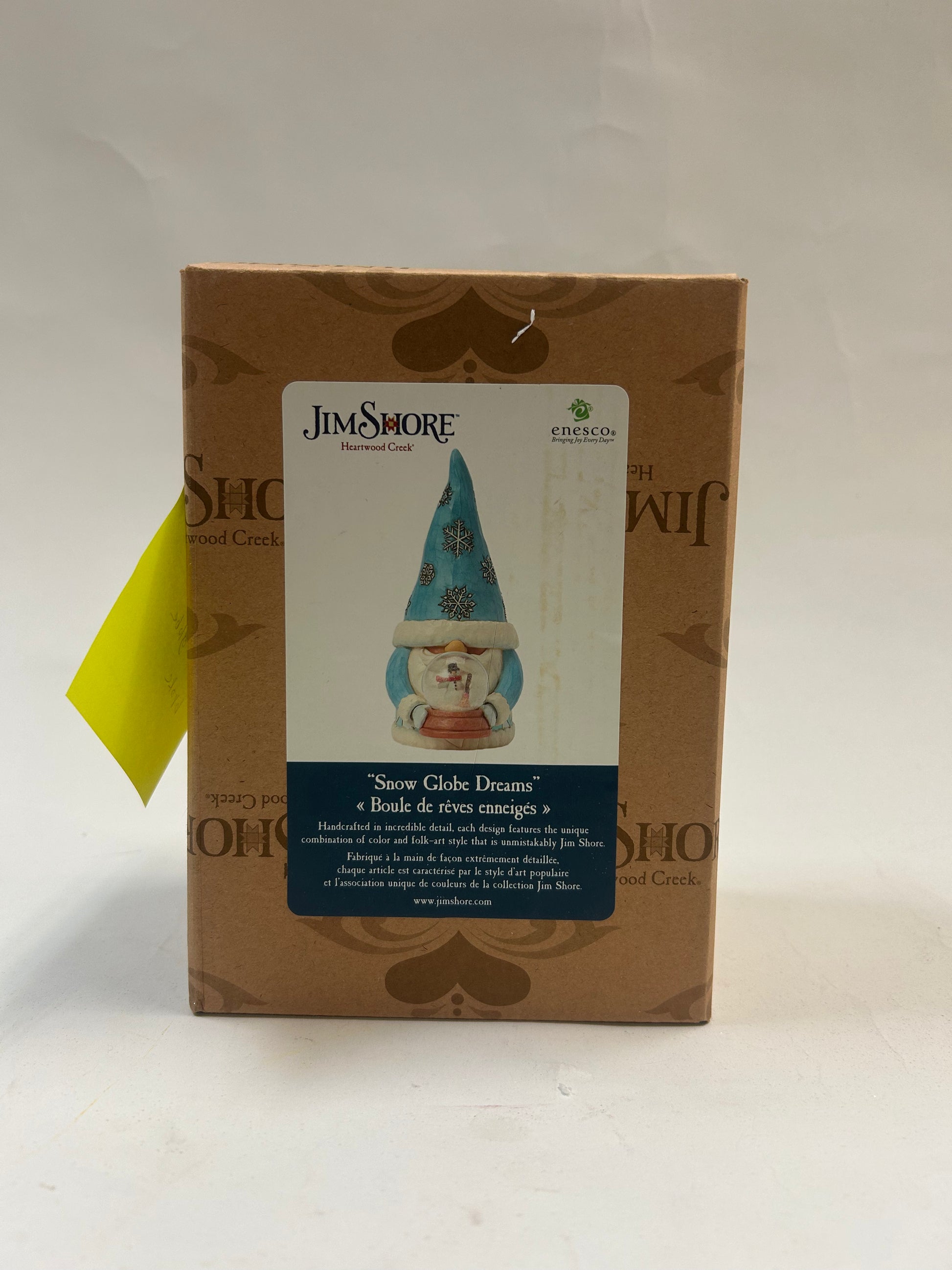 DAMAGED - Snow Globe Dreams - Gnome with Mini Globe Figurine - Country N More Gifts