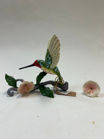 DAMAGED - Blossoms and Beauty - Hummingbird with Flower - Country N More Gifts