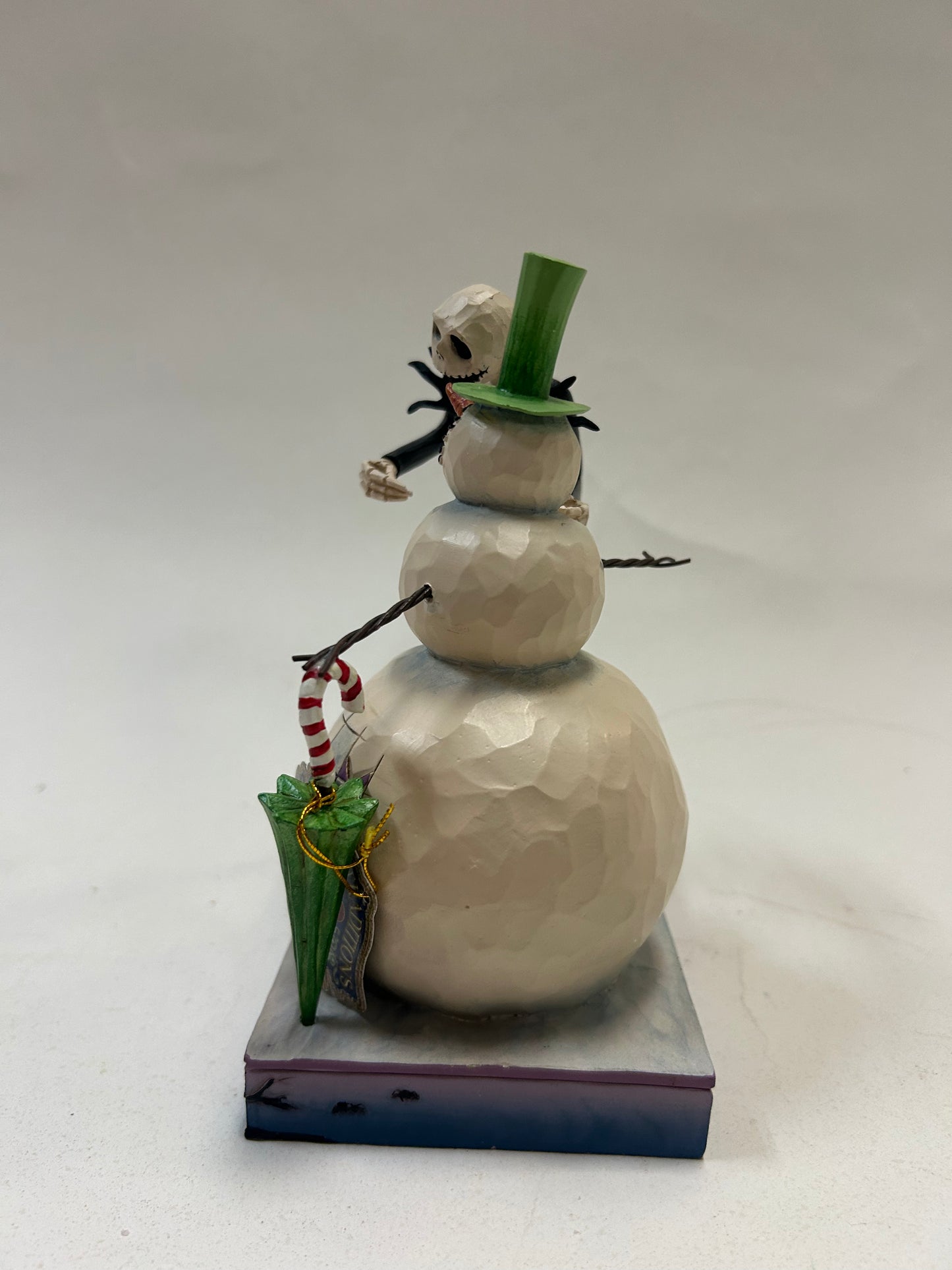 DAMAGED - A Snowy Discovery - Nightmare Before Christmas Jack with Snowman - Country N More Gifts