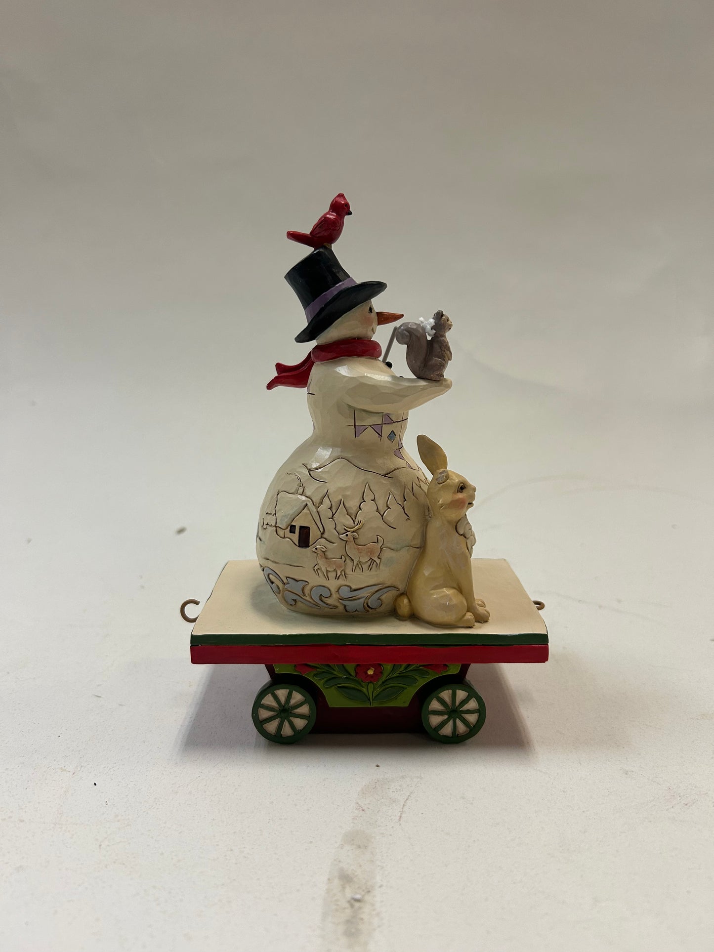 DAMAGED - Next Stop, Winter! - Snowman on Train Car - Country N More Gifts
