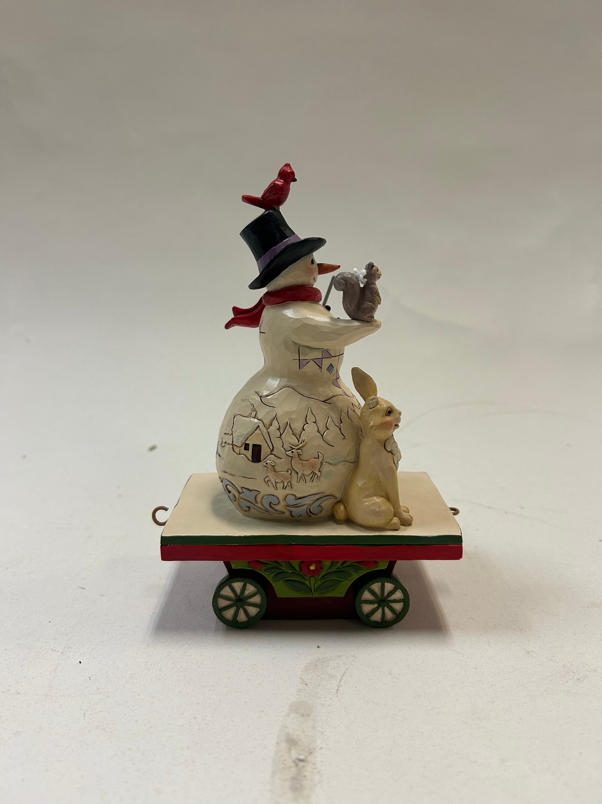 DAMAGED - Next Stop, Winter! - Snowman on Train Car - Country N More Gifts