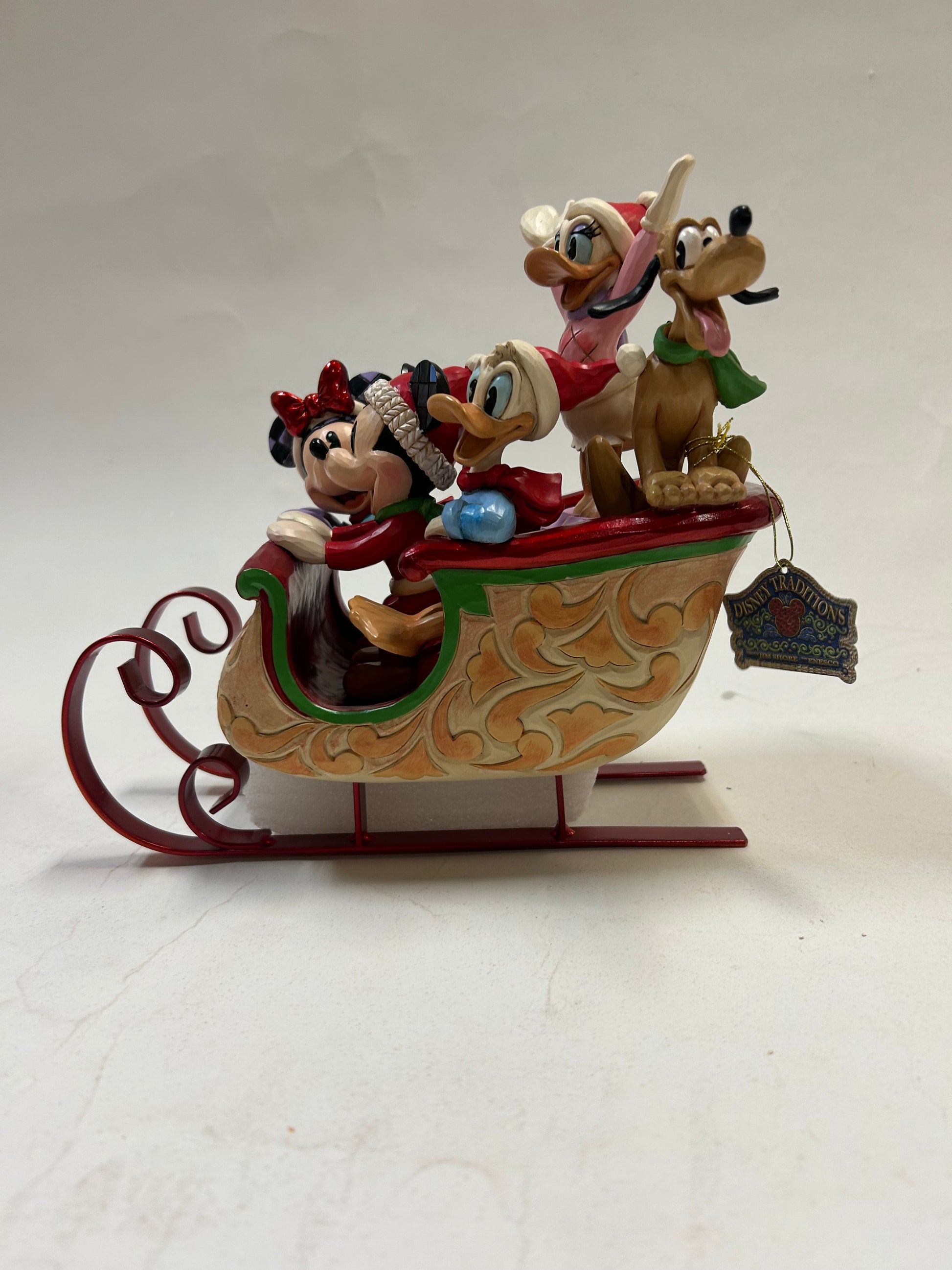 DAMAGED - Mickey and Friends Sleigh - Country N More Gifts