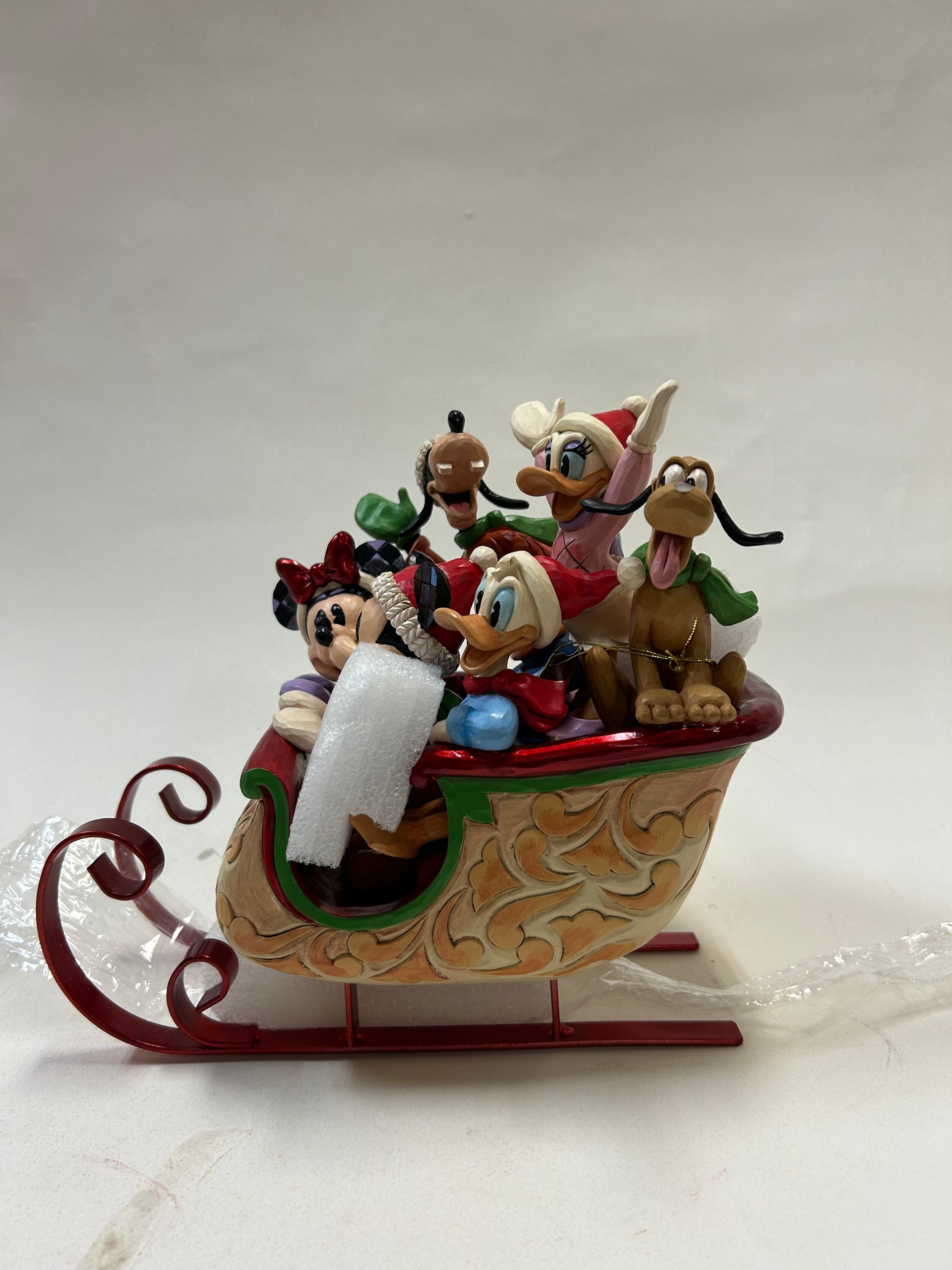 DAMAGED - Mickey and Friends Sleigh - Country N More Gifts