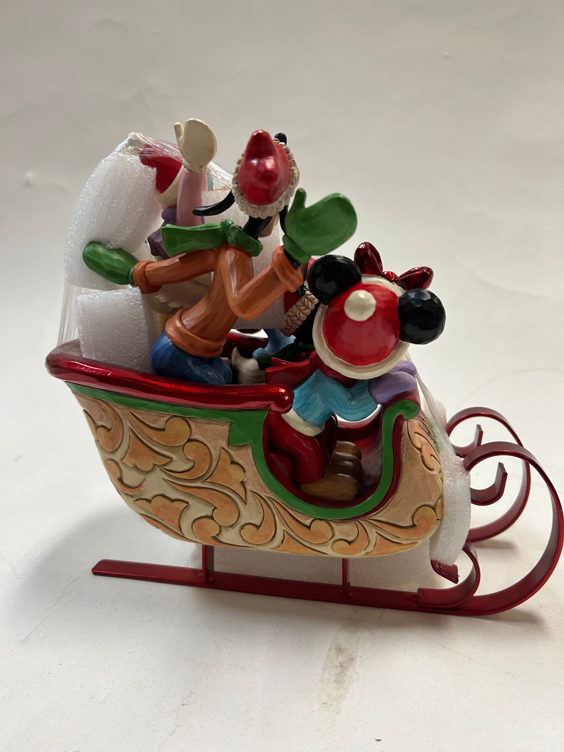 DAMAGED - Mickey and Friends Sleigh - Country N More Gifts