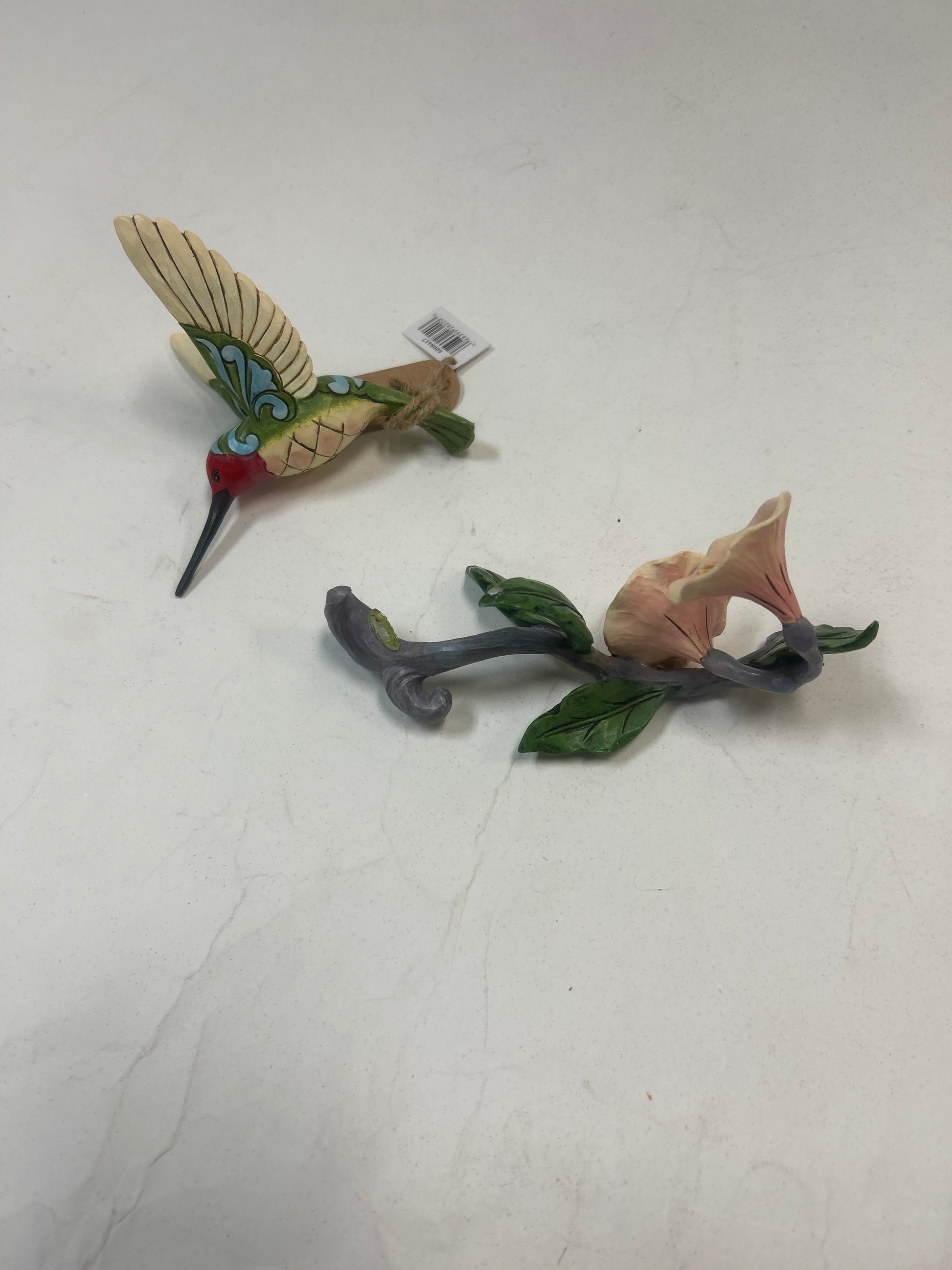 DAMAGED - Blossoms and Beauty - Hummingbird with Flower - Country N More Gifts