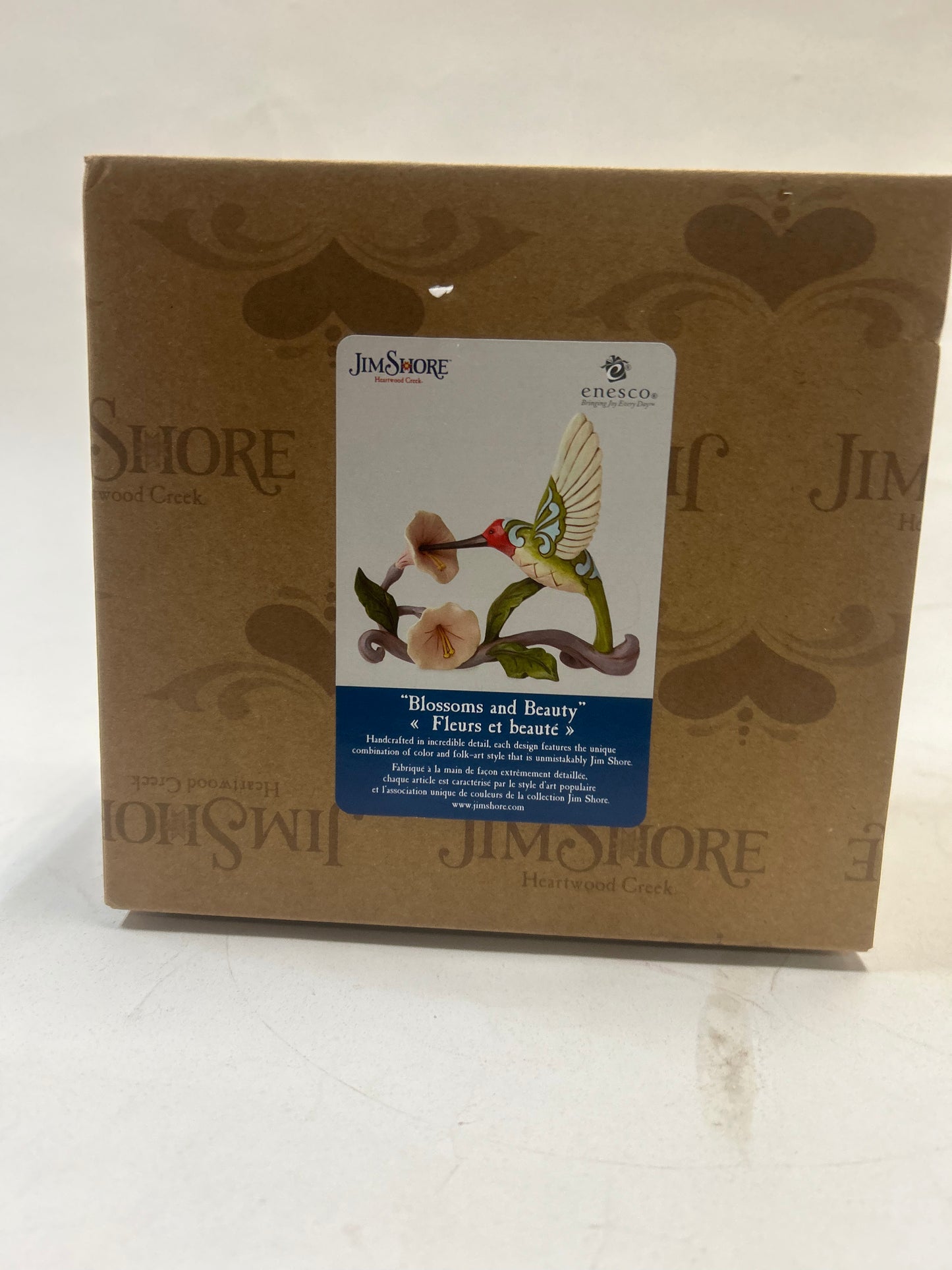 DAMAGED - Blossoms and Beauty - Hummingbird with Flower - Country N More Gifts