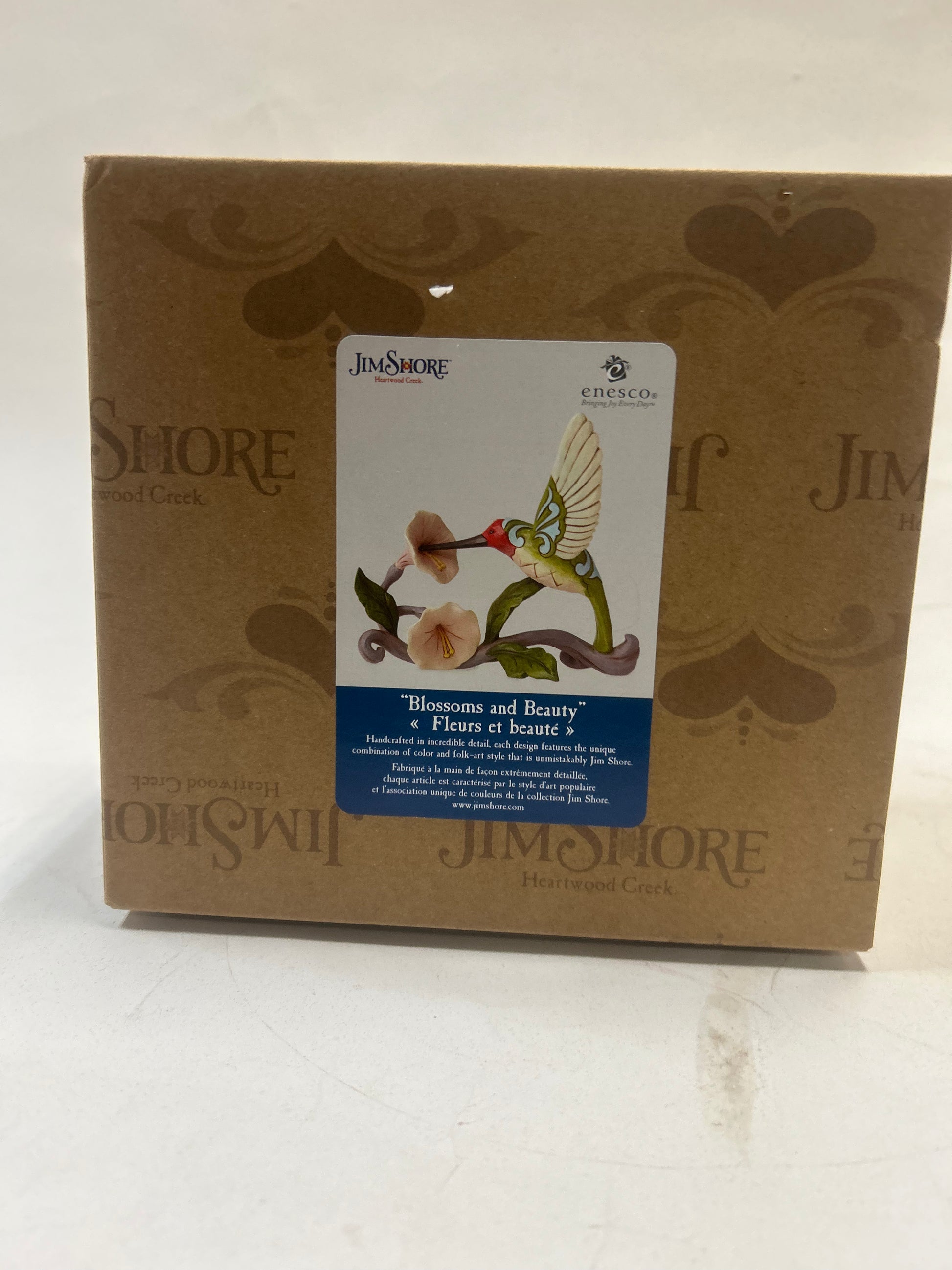 DAMAGED - Blossoms and Beauty - Hummingbird with Flower - Country N More Gifts