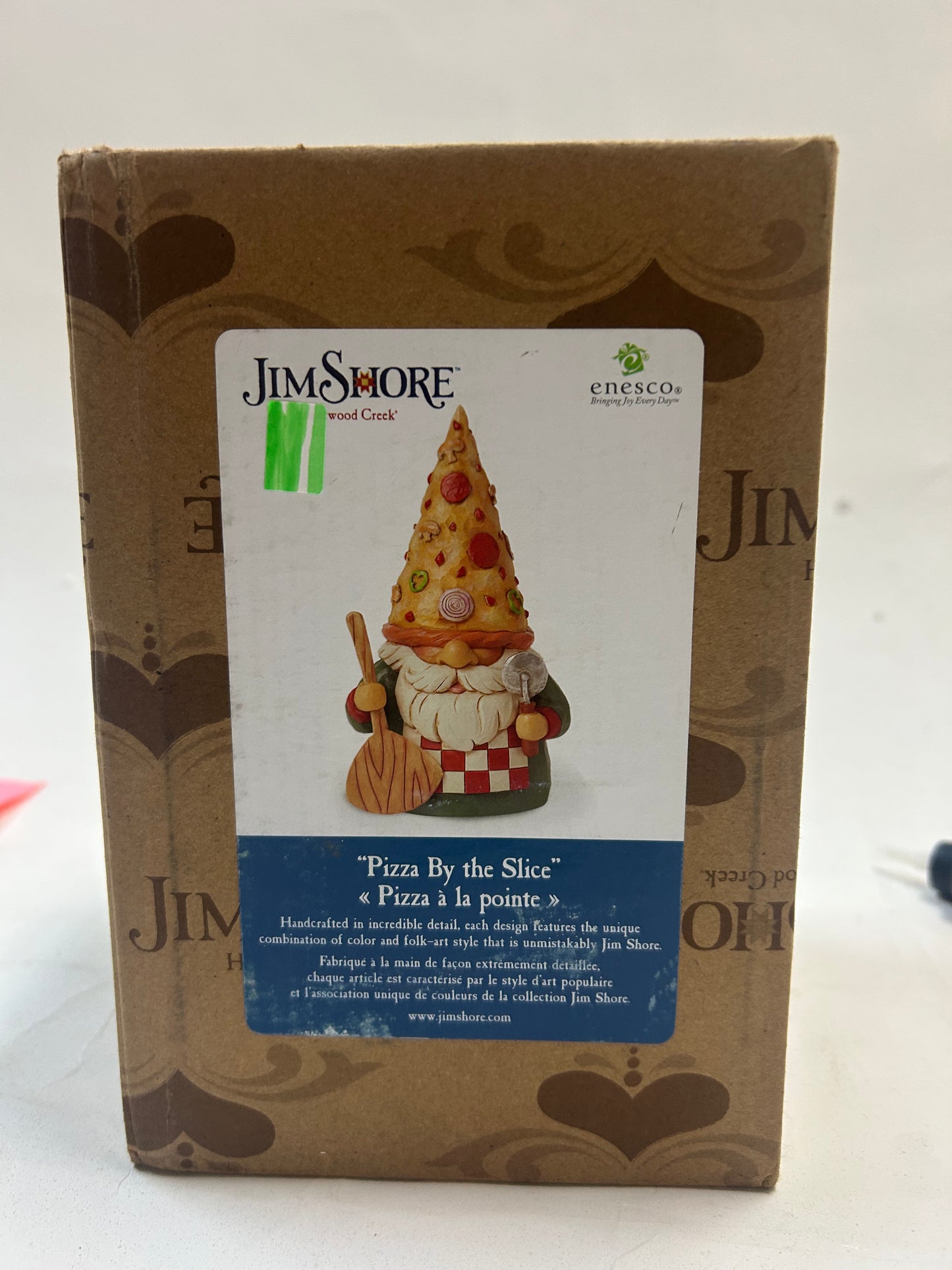 DAMAGED - Pizza By the Slice - Pizza Hat Gnome Figurine - Country N More Gifts