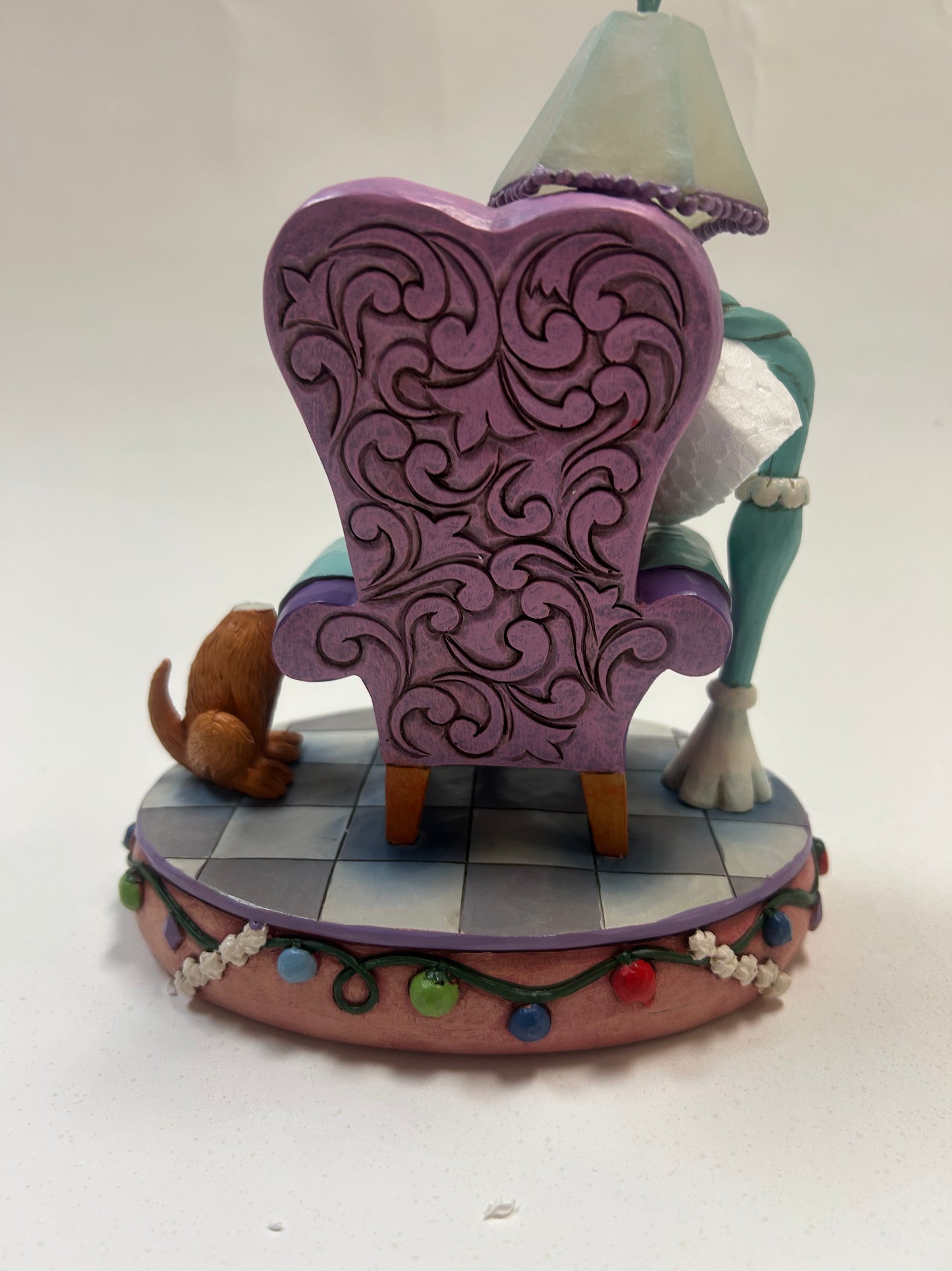 DAMAGED - Grinch in Chair with Lamp - Country N More Gifts