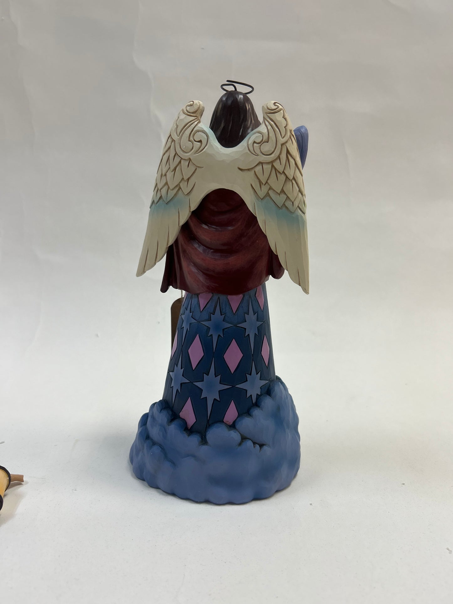 DAMAGED - He Is The Light Of The World - Nativity Angel Holding Lantern - Country N More Gifts