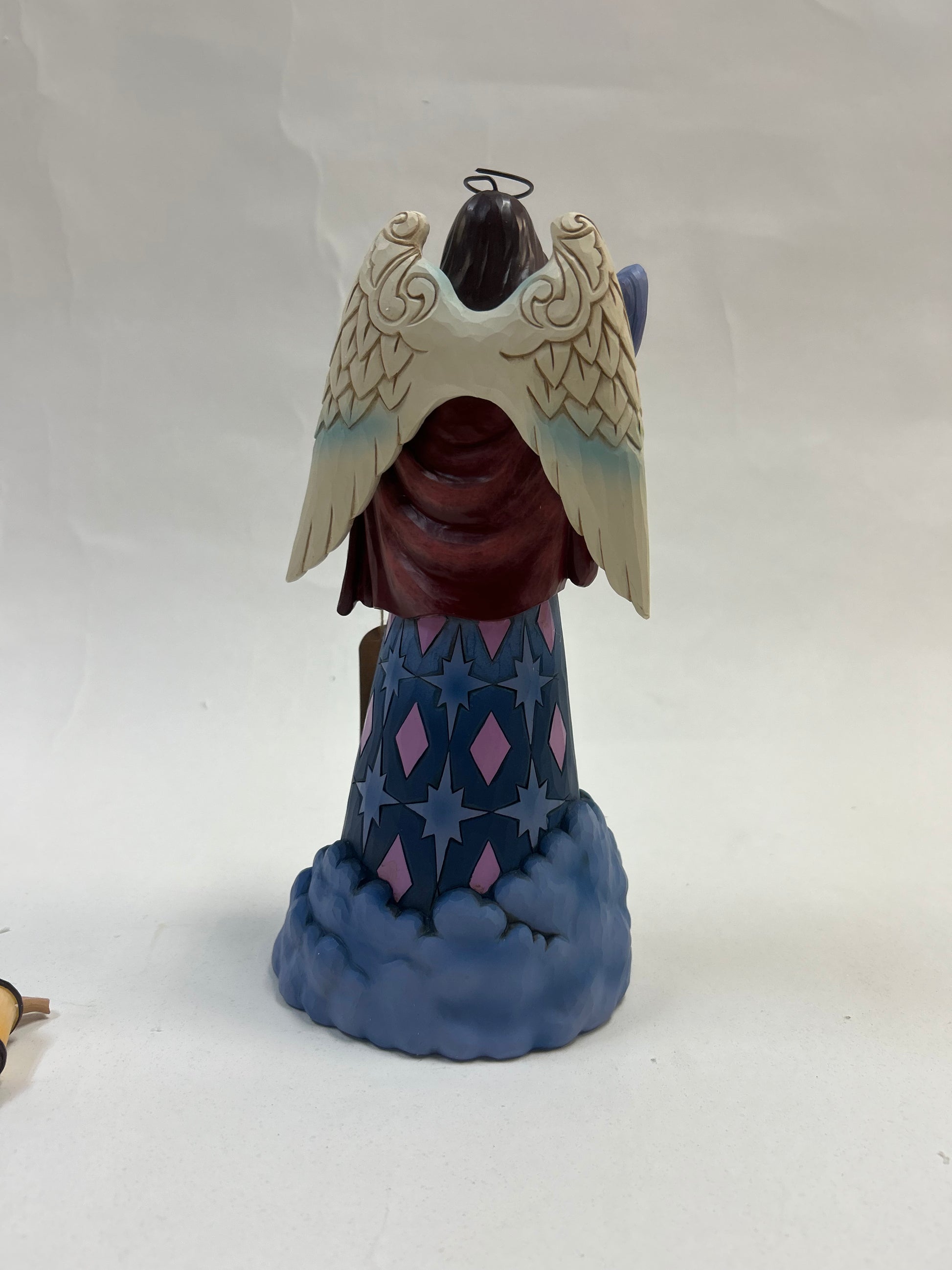 DAMAGED - He Is The Light Of The World - Nativity Angel Holding Lantern - Country N More Gifts