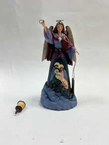 DAMAGED - He Is The Light Of The World - Nativity Angel Holding Lantern