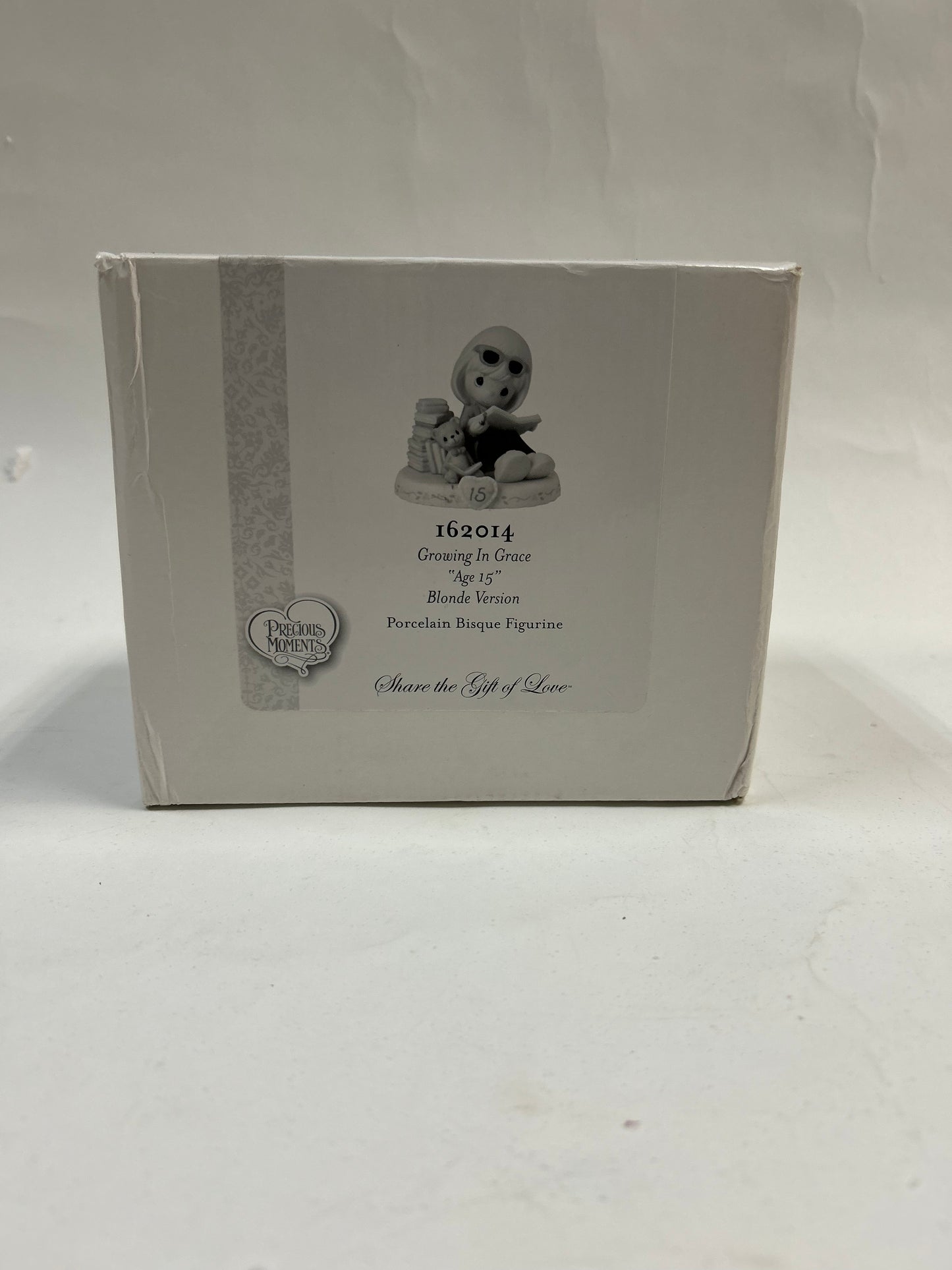 BOX DAMAGE - 15 Age Fifteen Blonde - Girl Reading Books With Teddy Bear - Country N More Gifts
