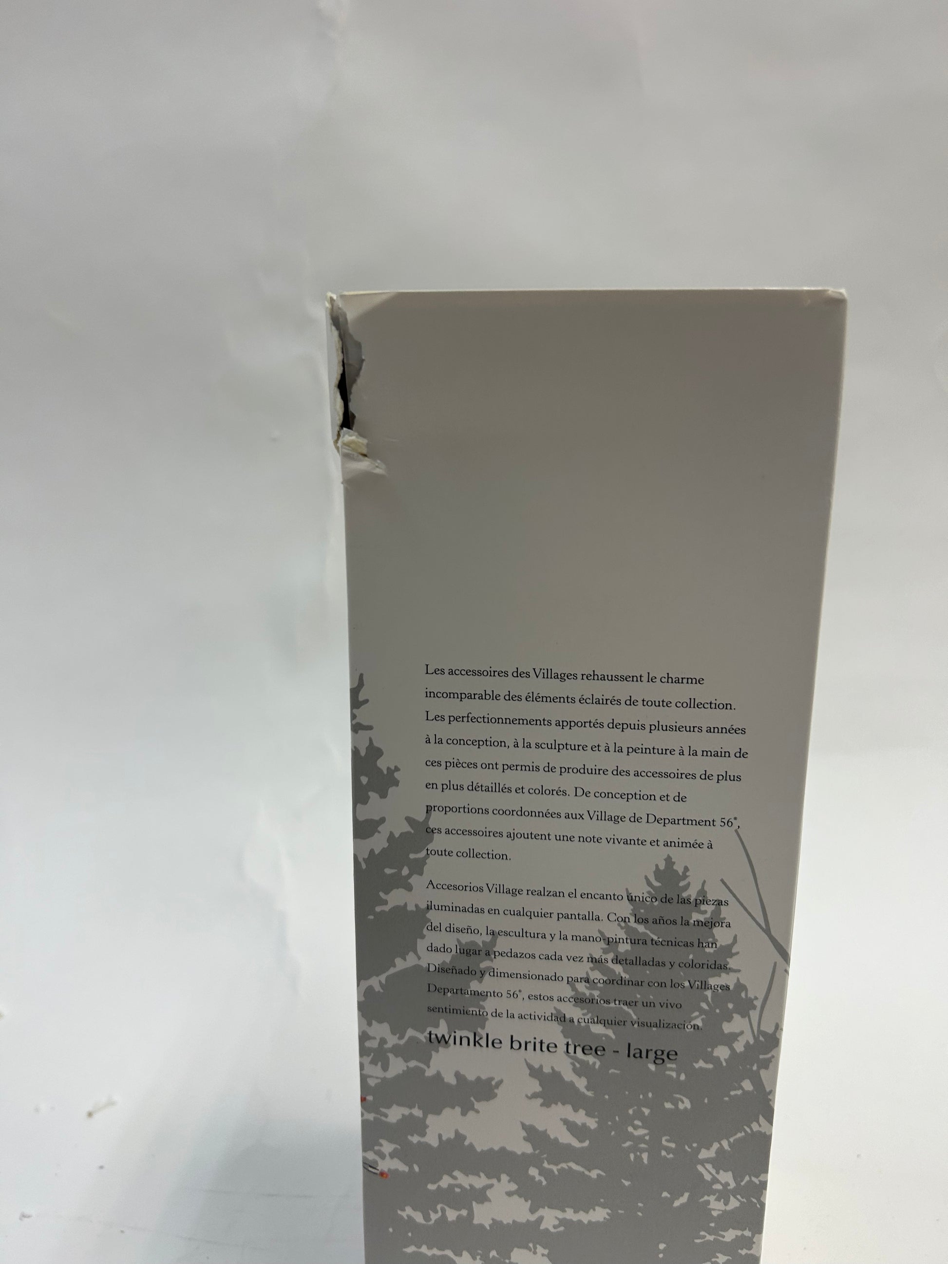 BOX DAMAGE - Village Twinkle Brite Tree Large - Country N More Gifts