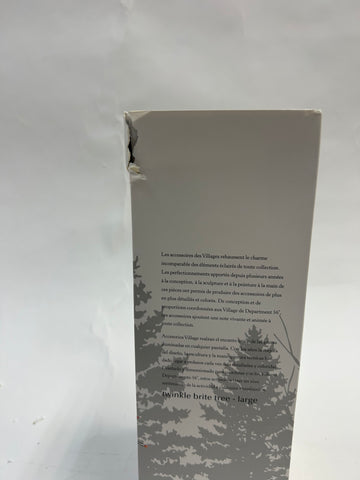BOX DAMAGE - Village Twinkle Brite Tree Large - Country N More Gifts