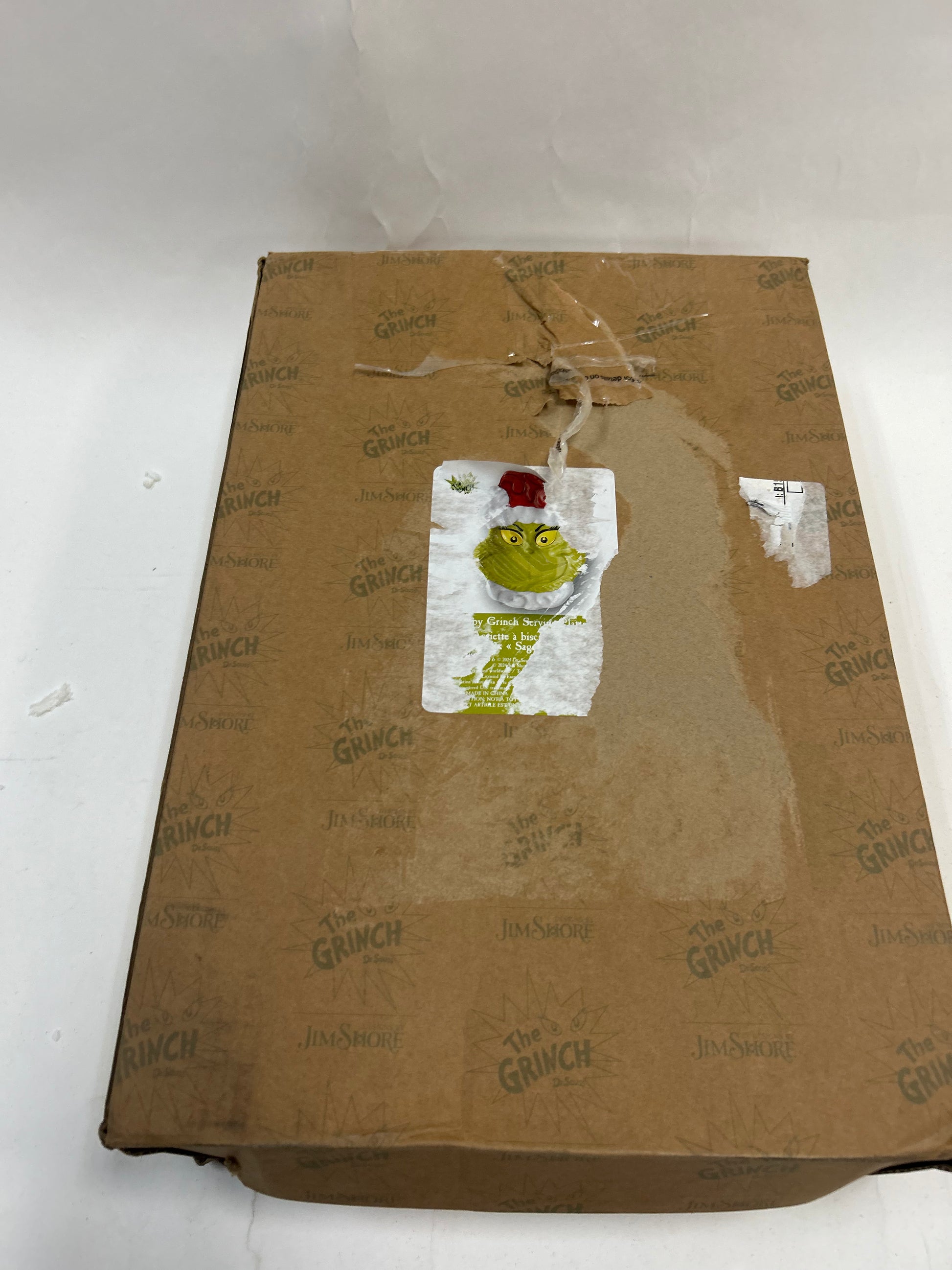 BOX DAMAGE - Grinch Cookie Platter - Country N More Gifts