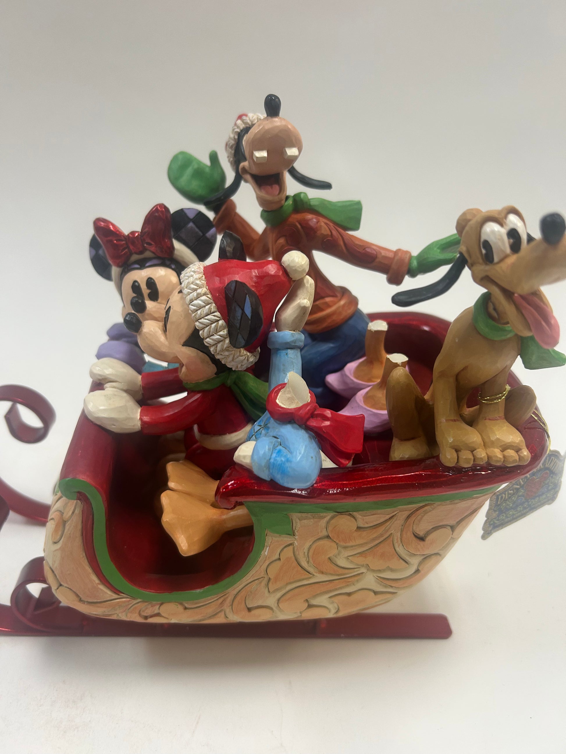 DAMAGED - Mickey and Friends Sleigh - Country N More Gifts