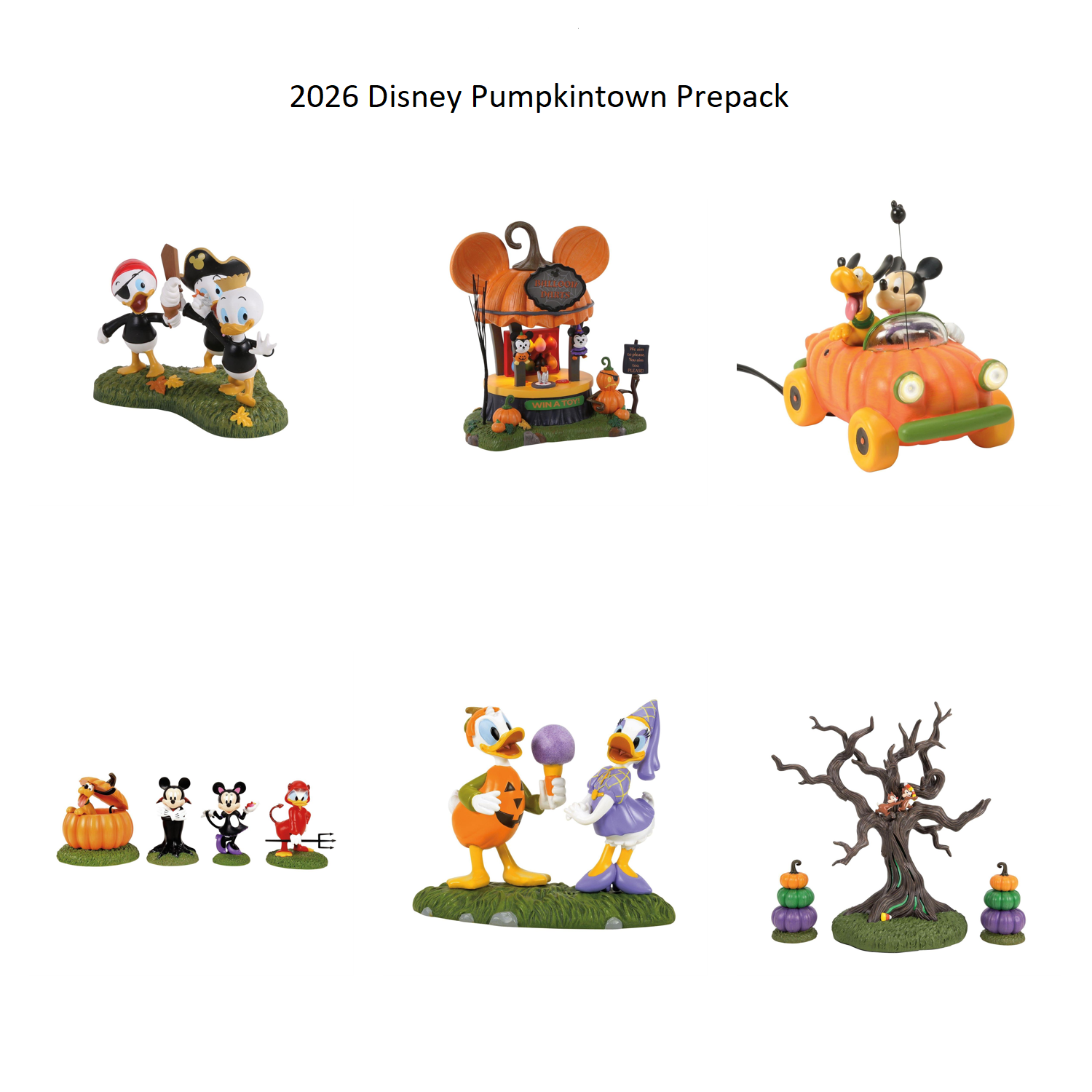 All New For 2026 Disney Pumpkintown Lit Buildings And Accessories Bundle - Country N More Gifts