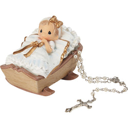Cradled In His Love Girl Rosary Box with Rosary  - Country N More Gifts